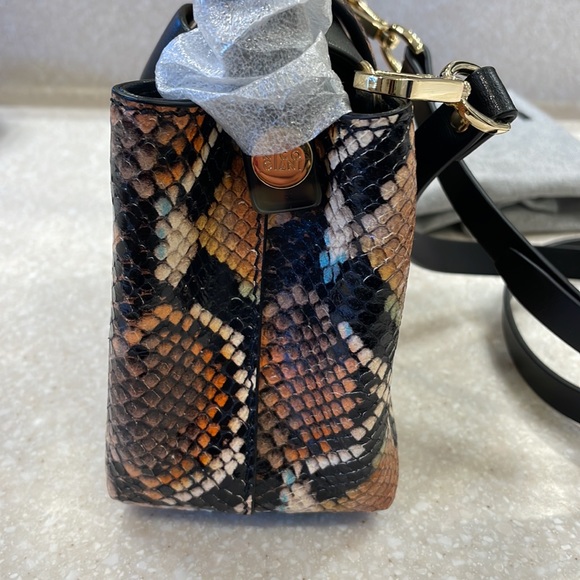 Nico Giani Python Bag. Brand-new still tortoise shell handle or crossbody - Picture 3 of 8